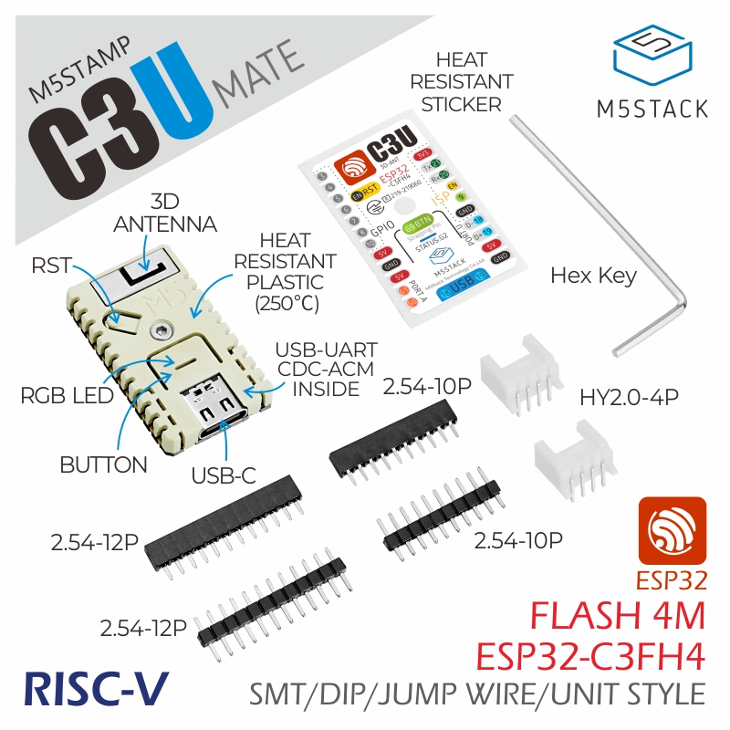 M5Stack Official M5Stamp C3U M - M5Stack review and price
