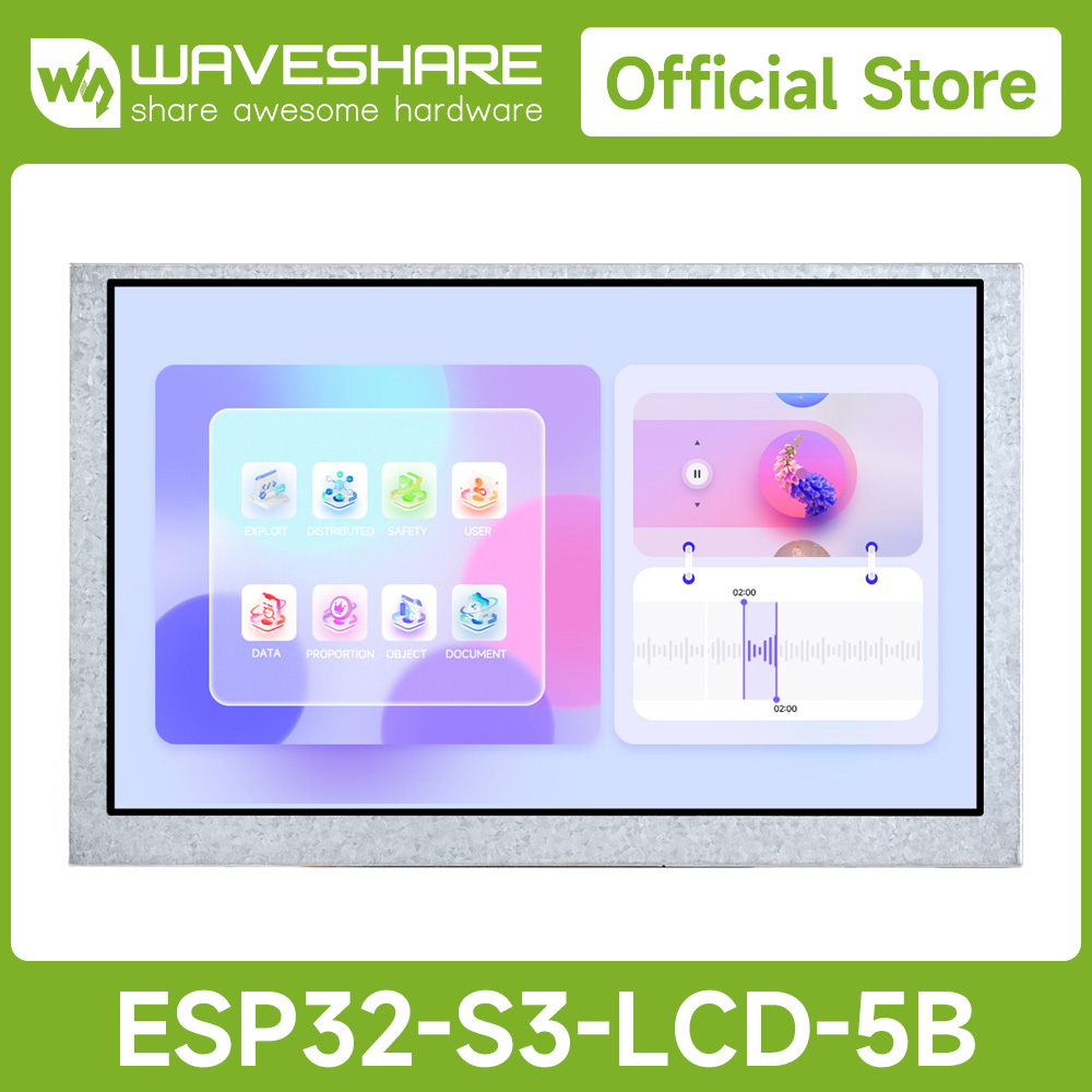 Waveshare ESP32-S3 5inch Capac - Waveshare Esp32 review and price