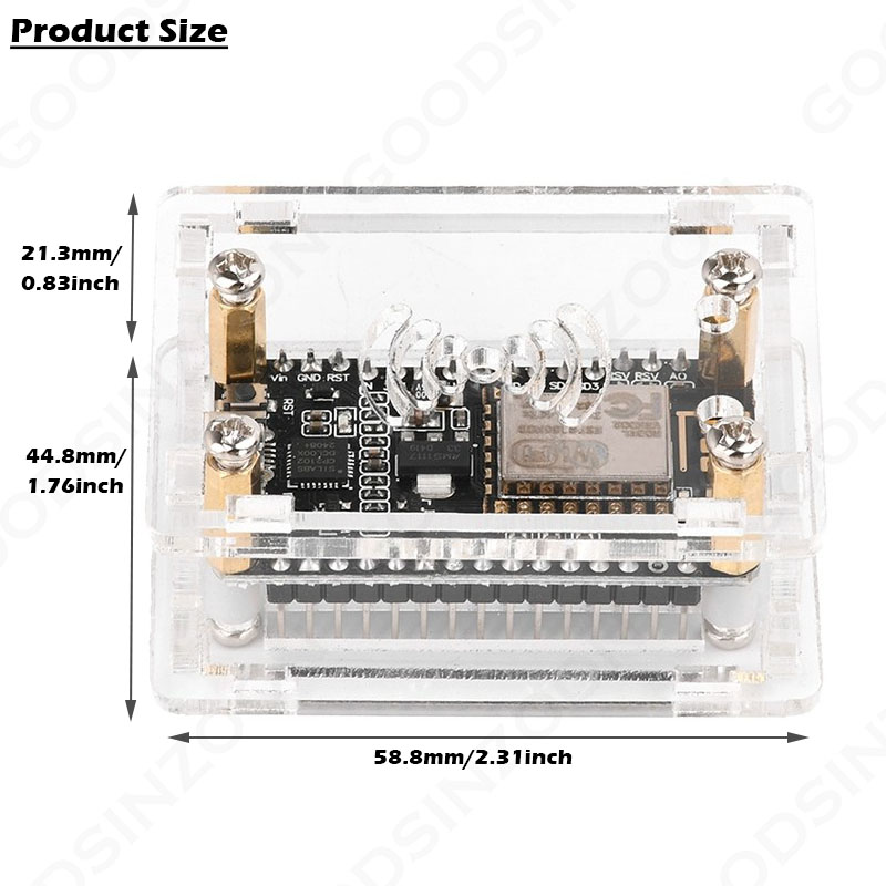 Acrylic Case kit for ESP32 Nod - Nodemcuv2 review and price